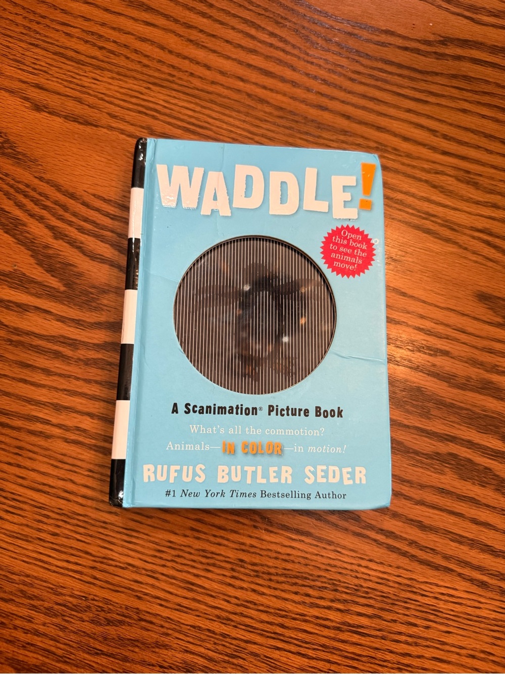 Waddle! Scanimation Picture Book by Rufus Butler Seder - Blue